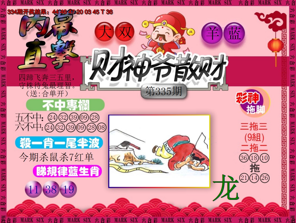 2024335期财神爷散财