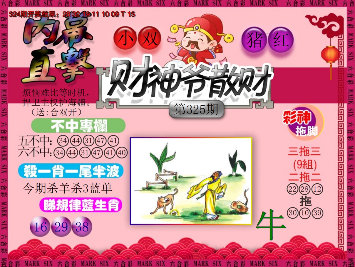 2024325期财神爷散财