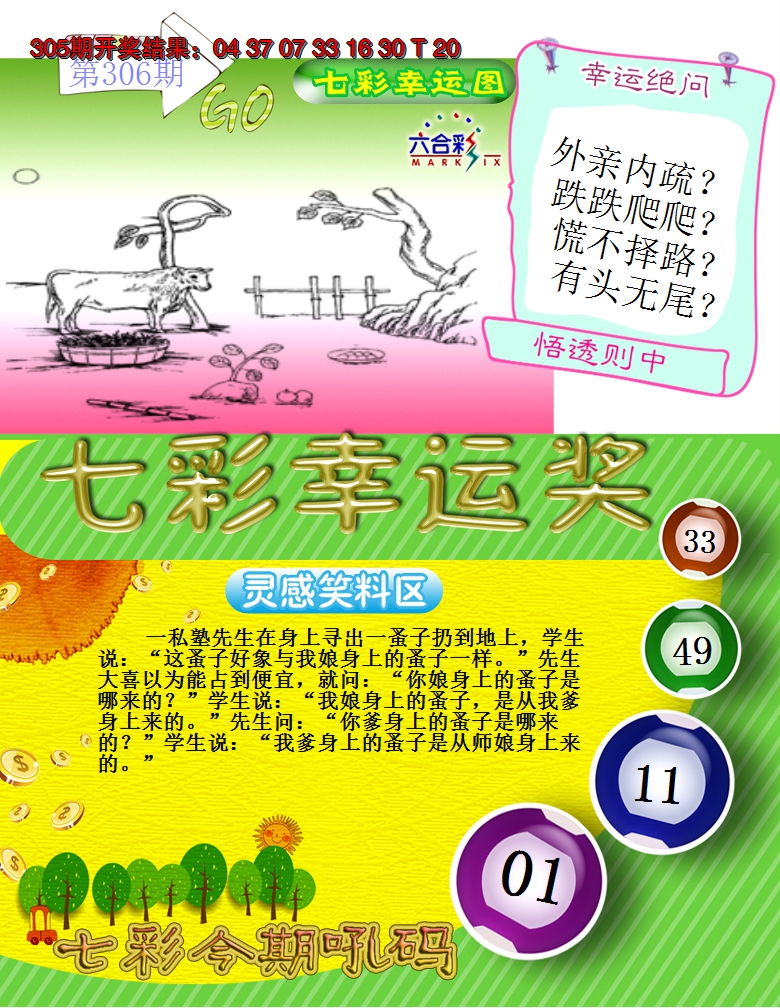 2024306期七彩幸运奖
