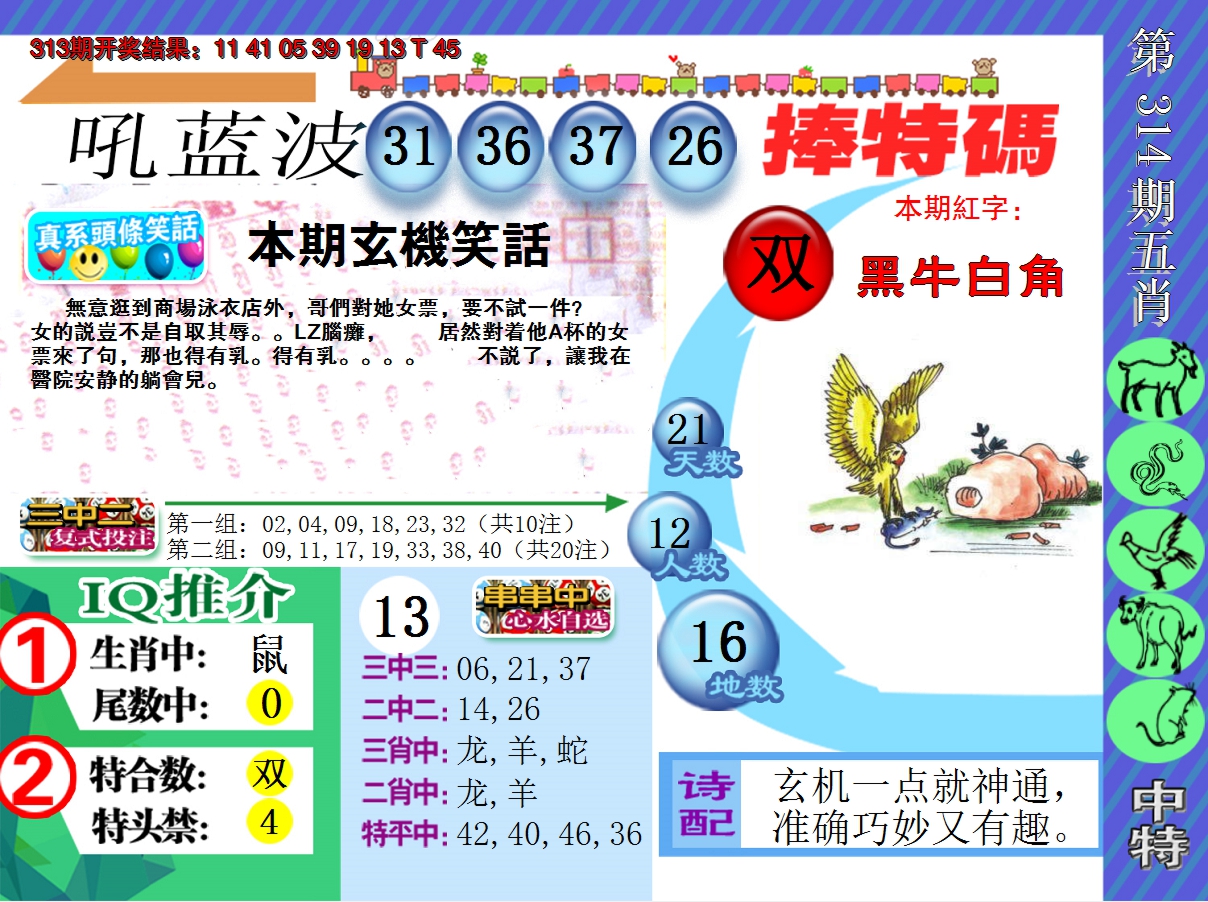 2024314期新特报