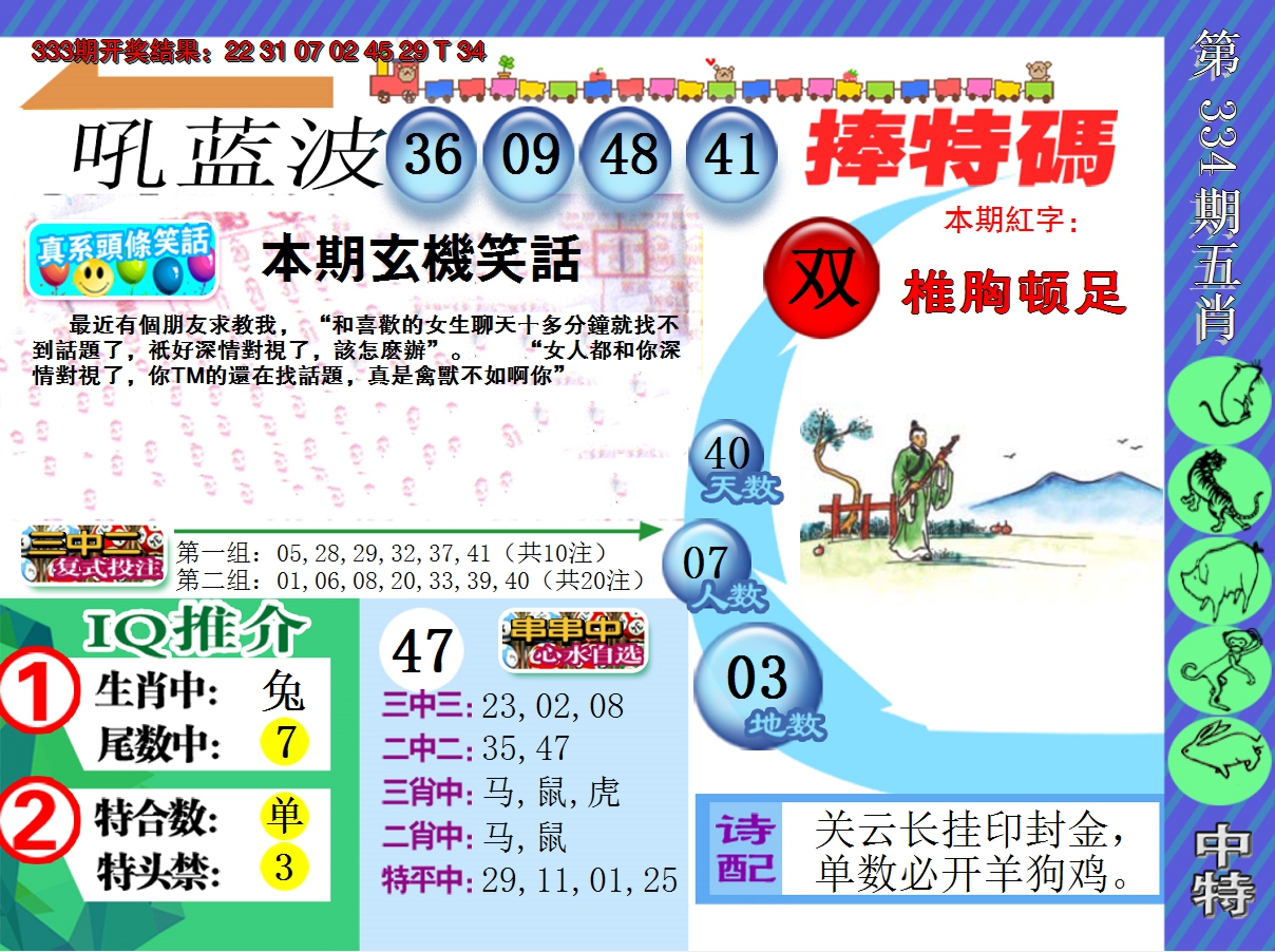 2024334期新特报