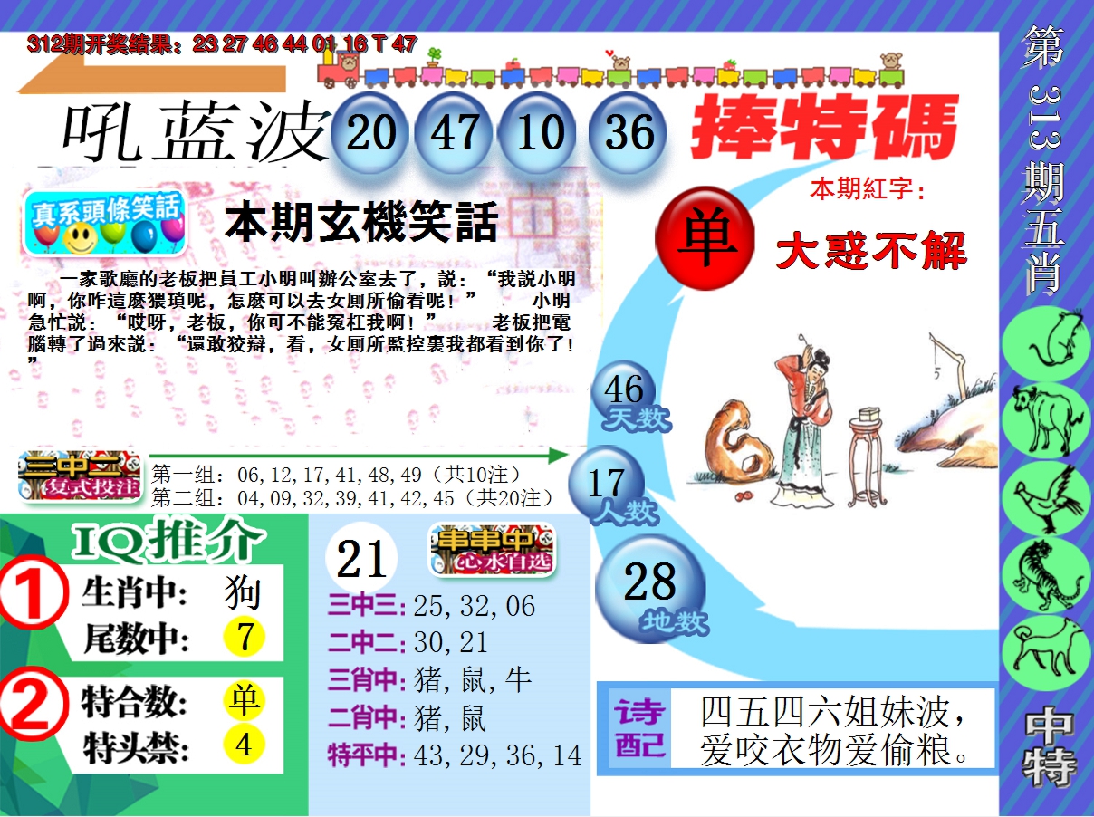 2024313期新特报