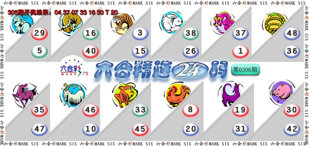 2024306期六合精选24码