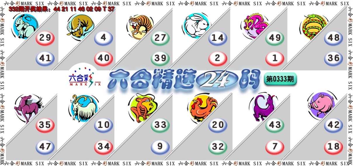 2024333期六合精选24码