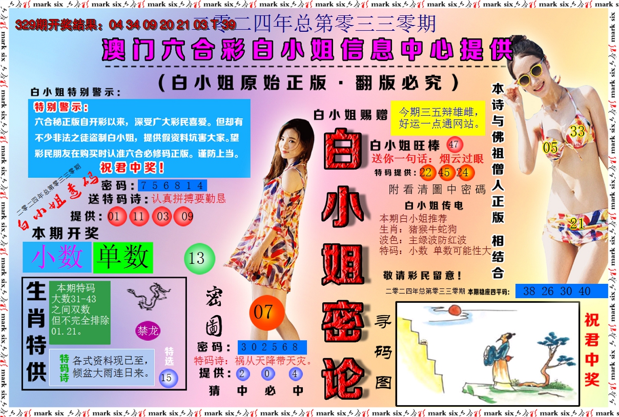 2024330期白小姐密论