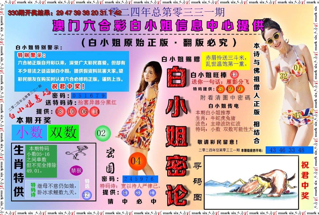 2024331期白小姐密论