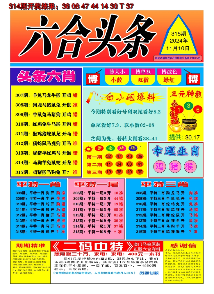 2024315期六合头条A