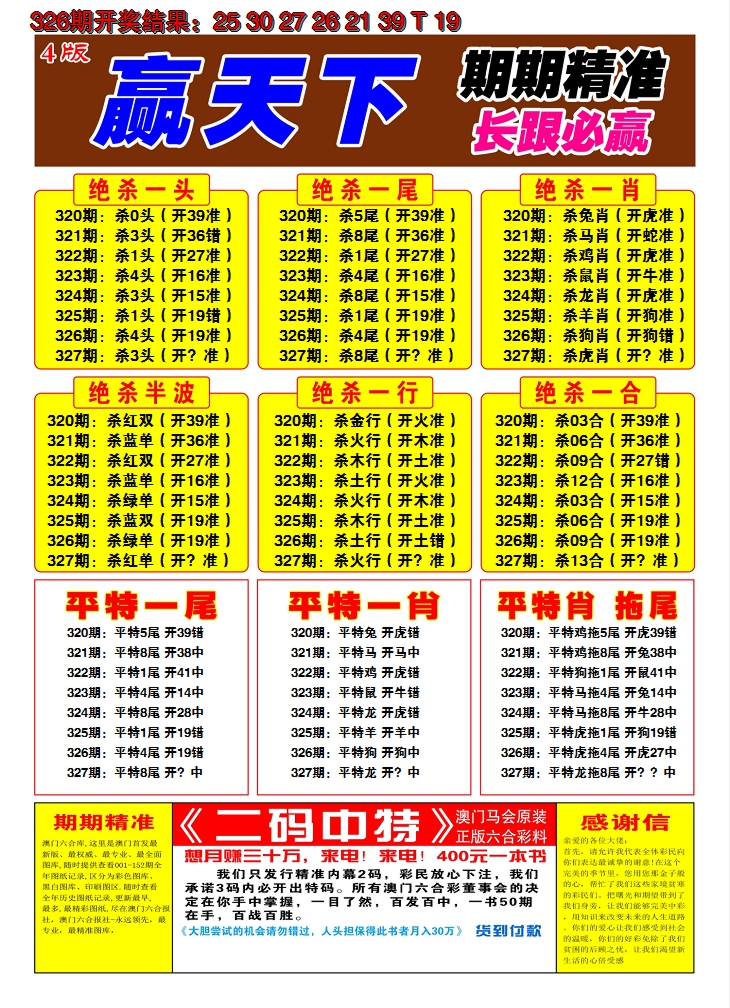 2024327期澳门赢天下C