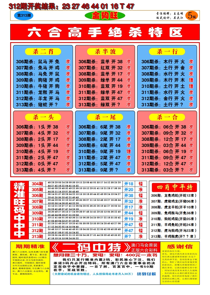 2024313期澳门金狗旺D