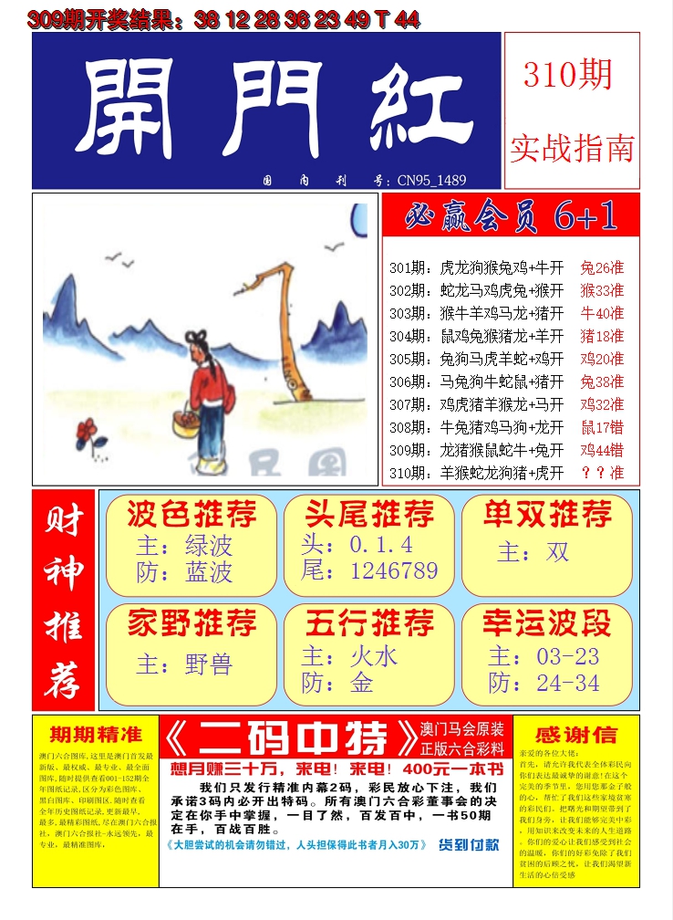2024310期澳门开门红A