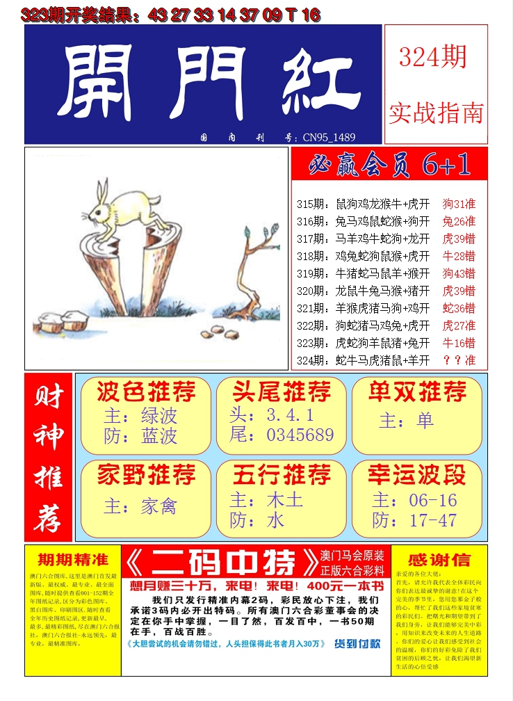 2024324期澳门开门红A