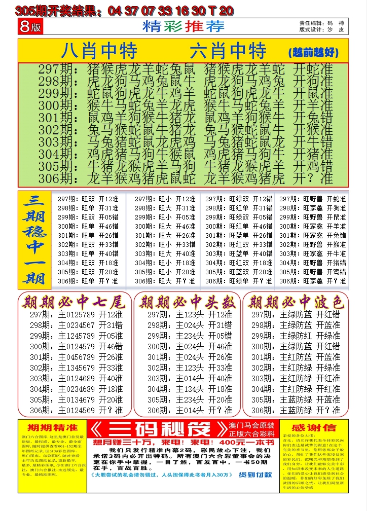 2024306期澳门六合梦C