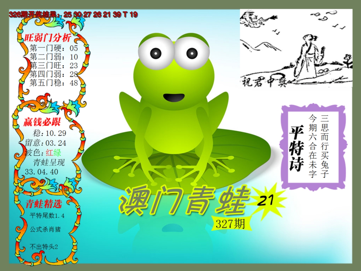 2024327期青蛙系列21
