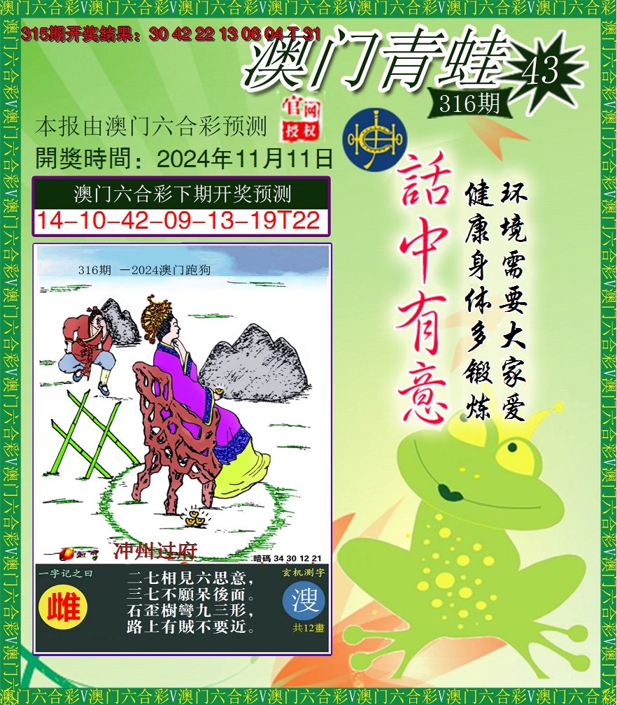 2024316期青蛙系列43
