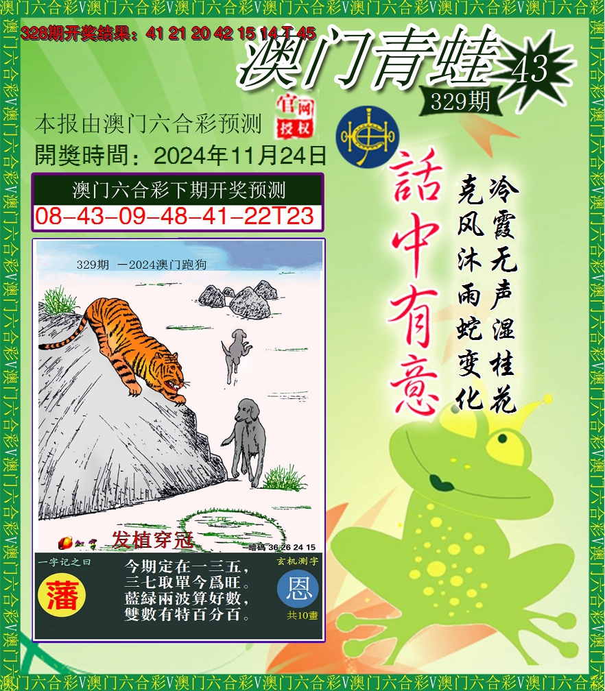 2024329期青蛙系列43