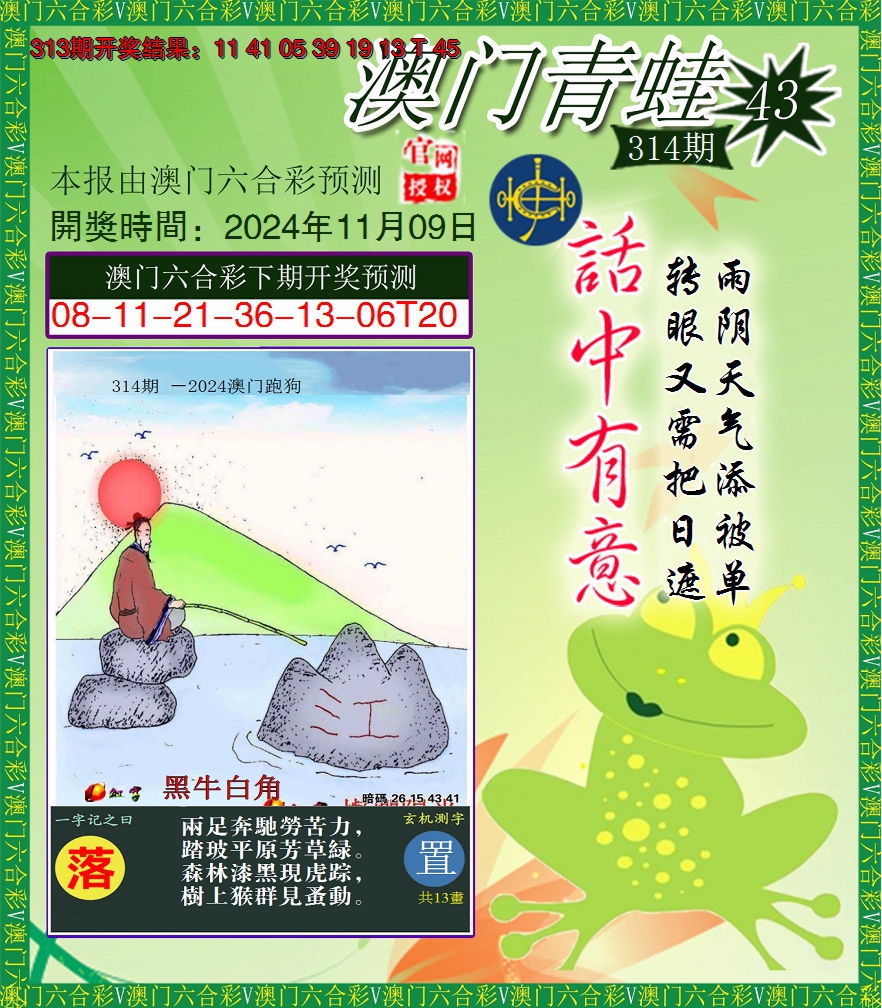 2024314期青蛙系列43