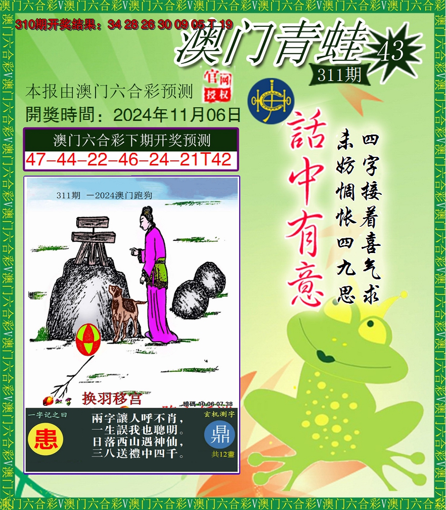 2024311期青蛙系列43