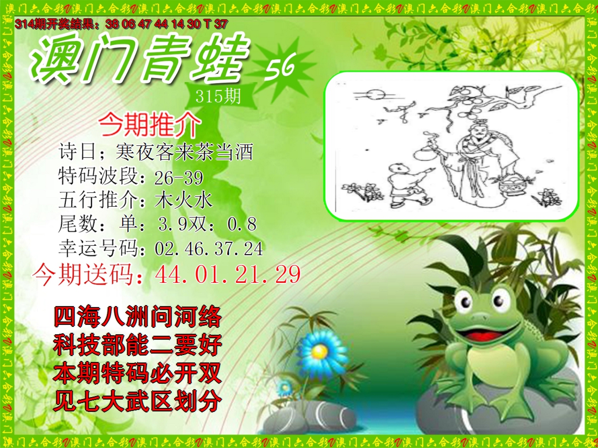 2024315期青蛙系列56
