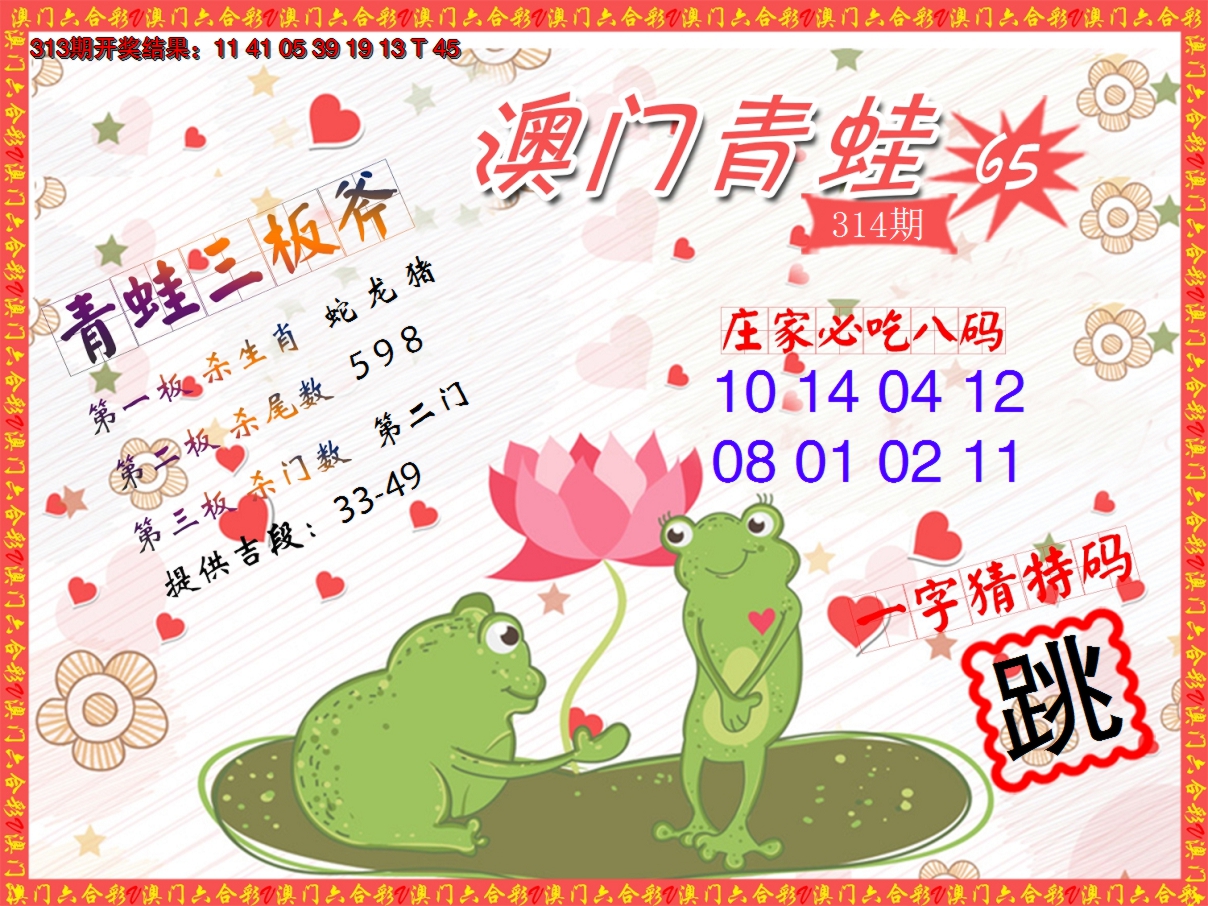 2024314期青蛙系列65