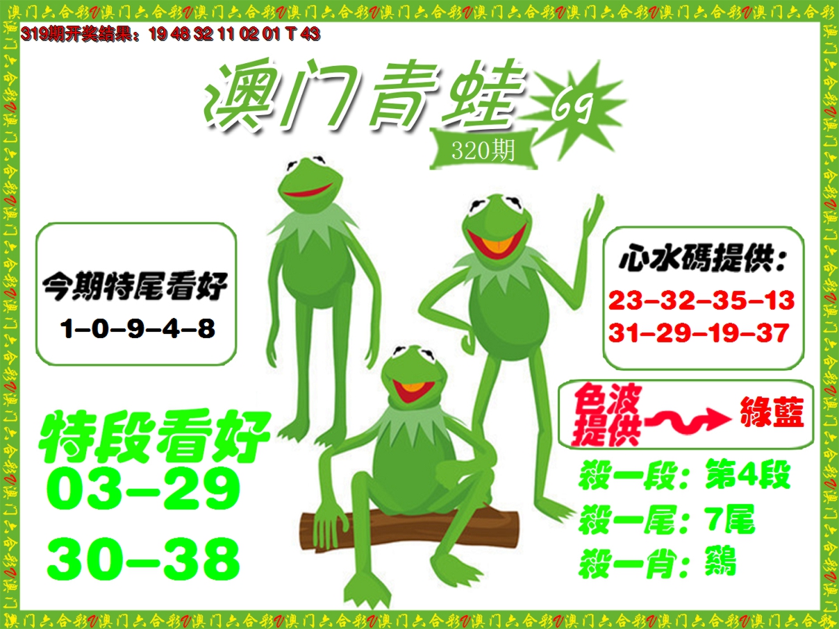 2024320期青蛙系列69