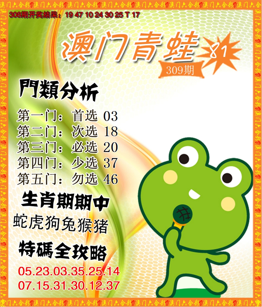 2024309期青蛙系列81