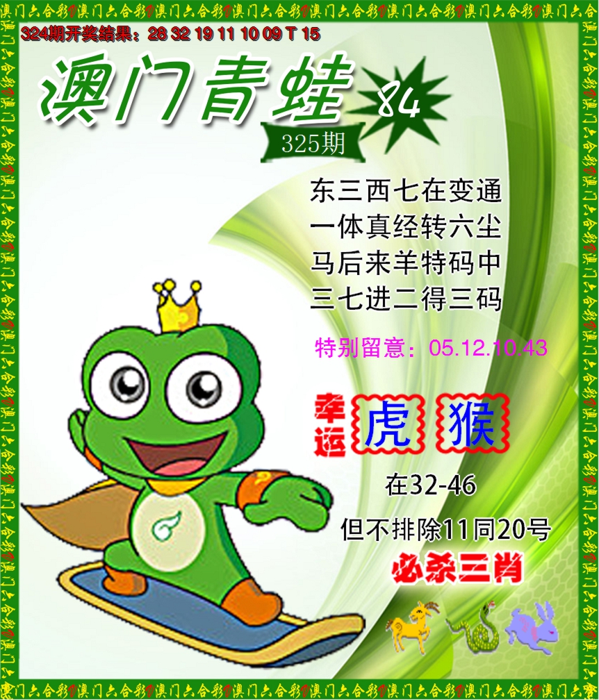 2024325期青蛙系列84