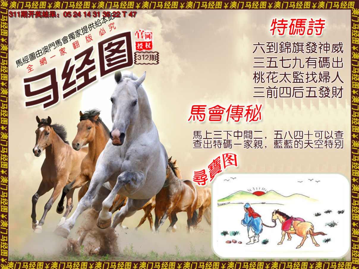2024312期马经系列1