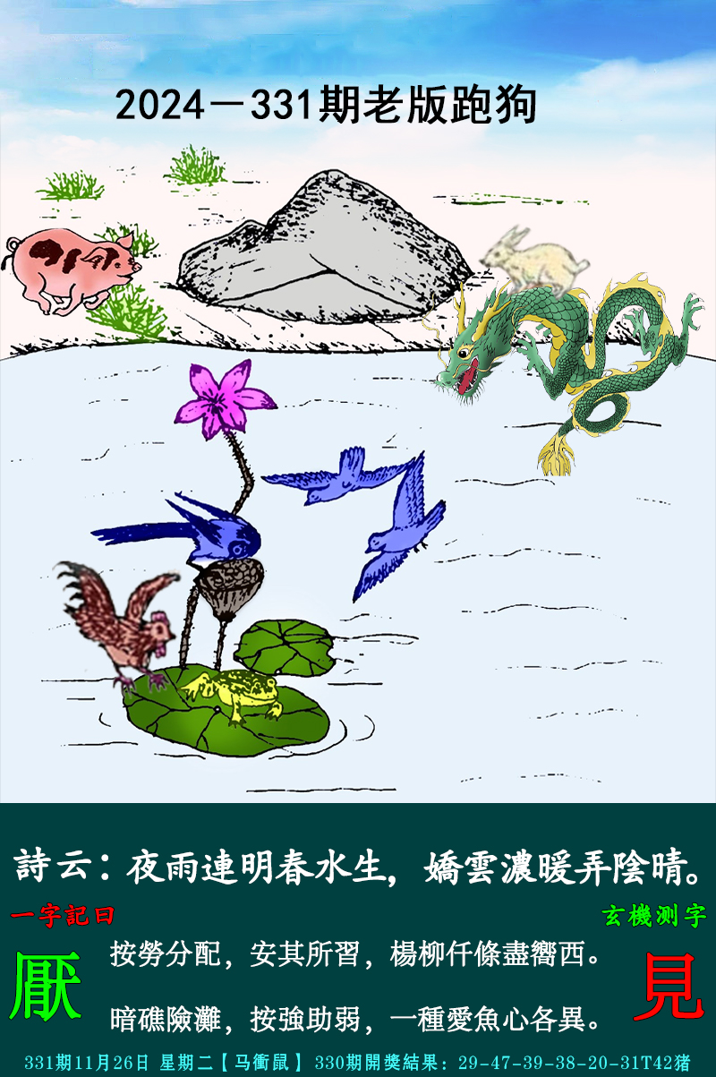 2024331期老跑狗图