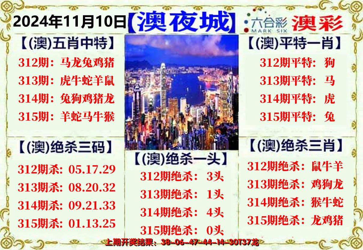 2024315期澳门夜城