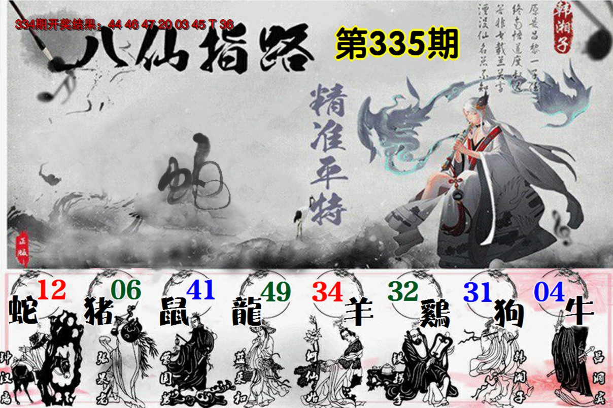 2024335期八仙指路