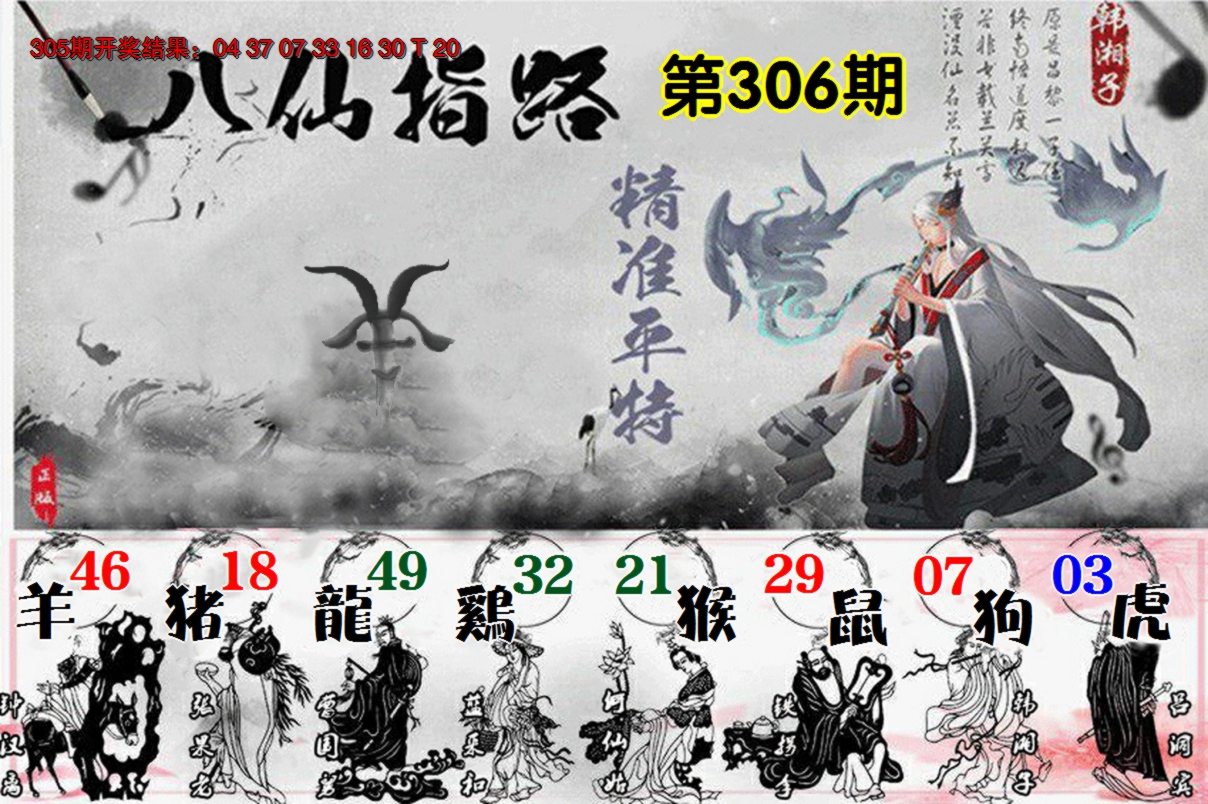 2024306期八仙指路