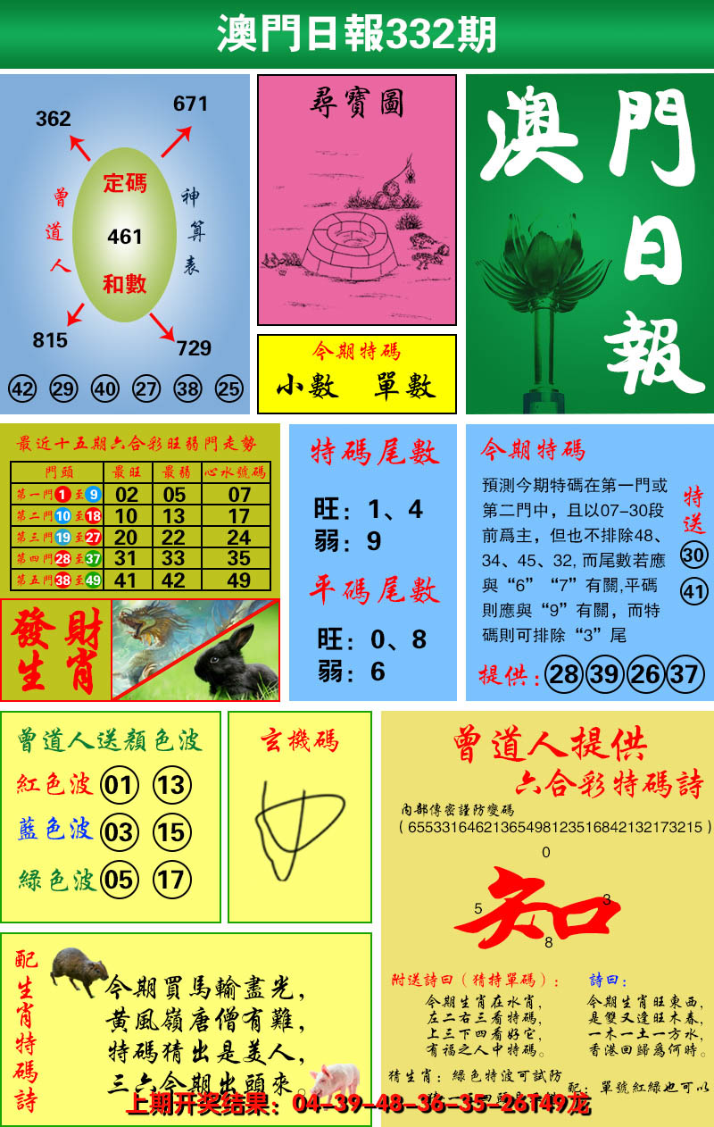 2024332期澳门日报