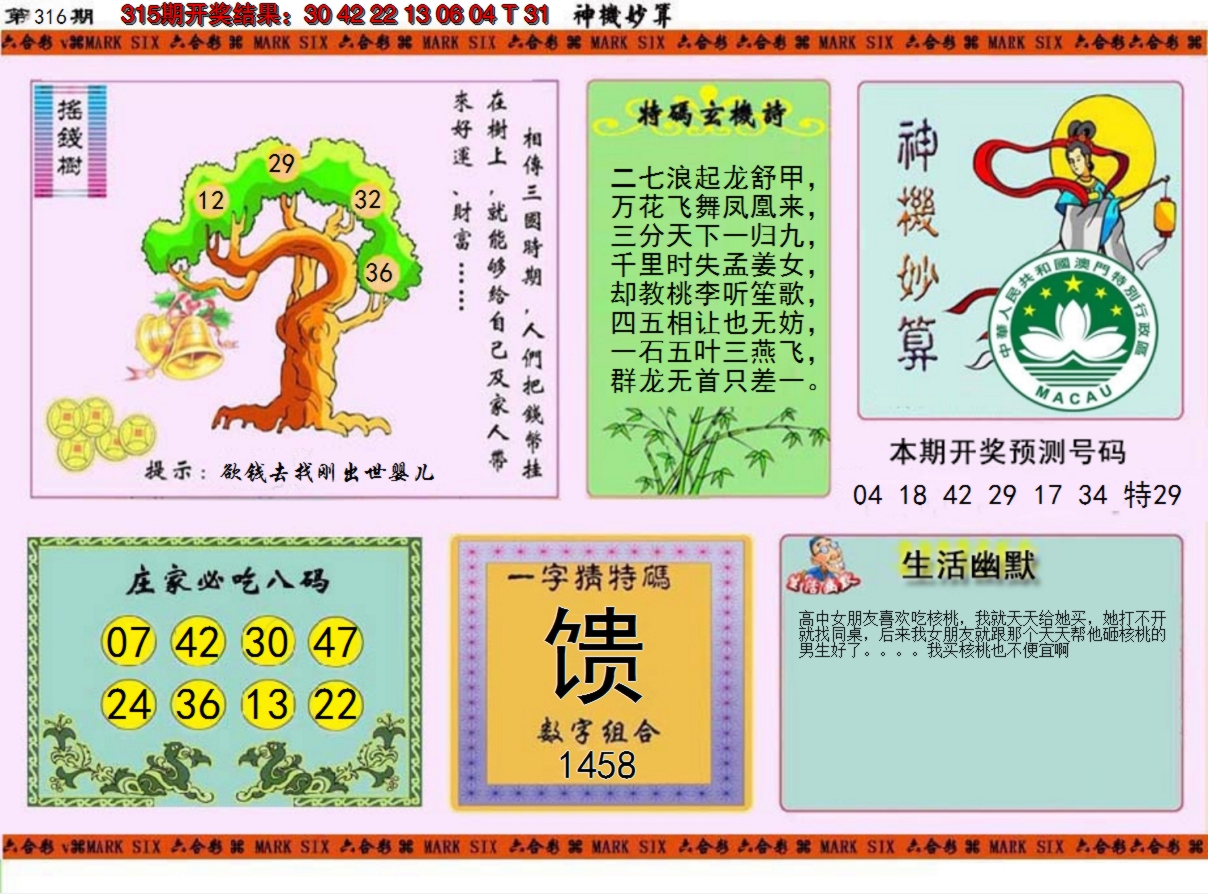 2024316期神机妙算