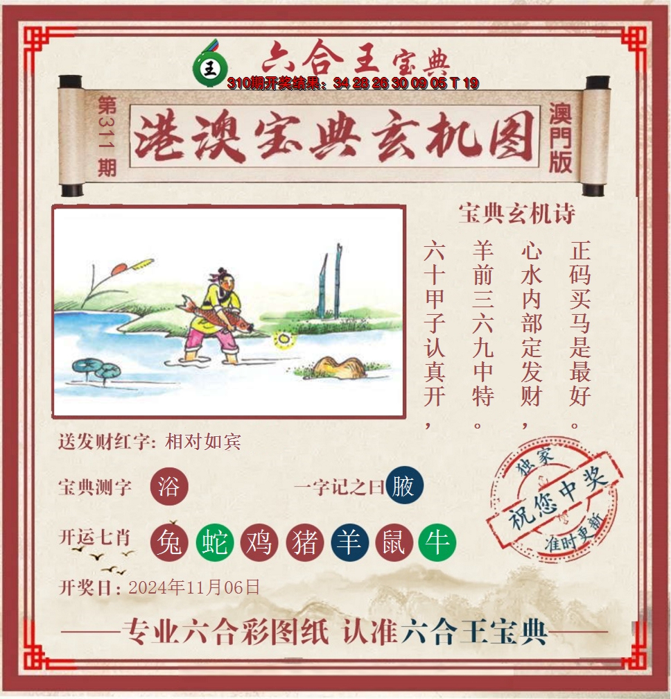 2024311期六合王港澳宝典玄机图