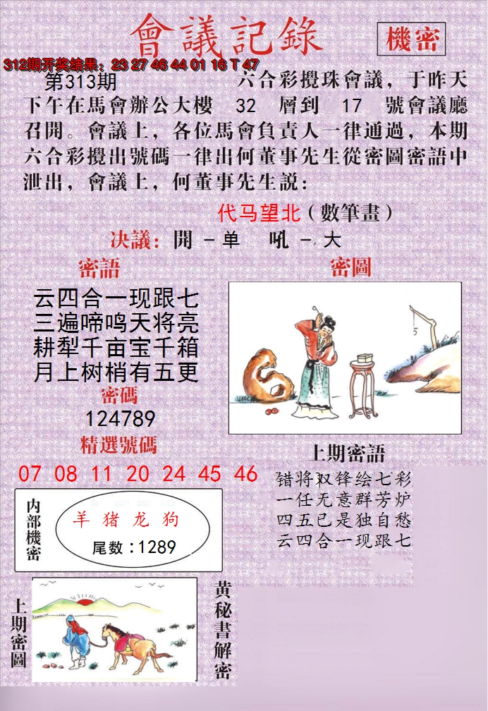 2024313期澳门会议记录