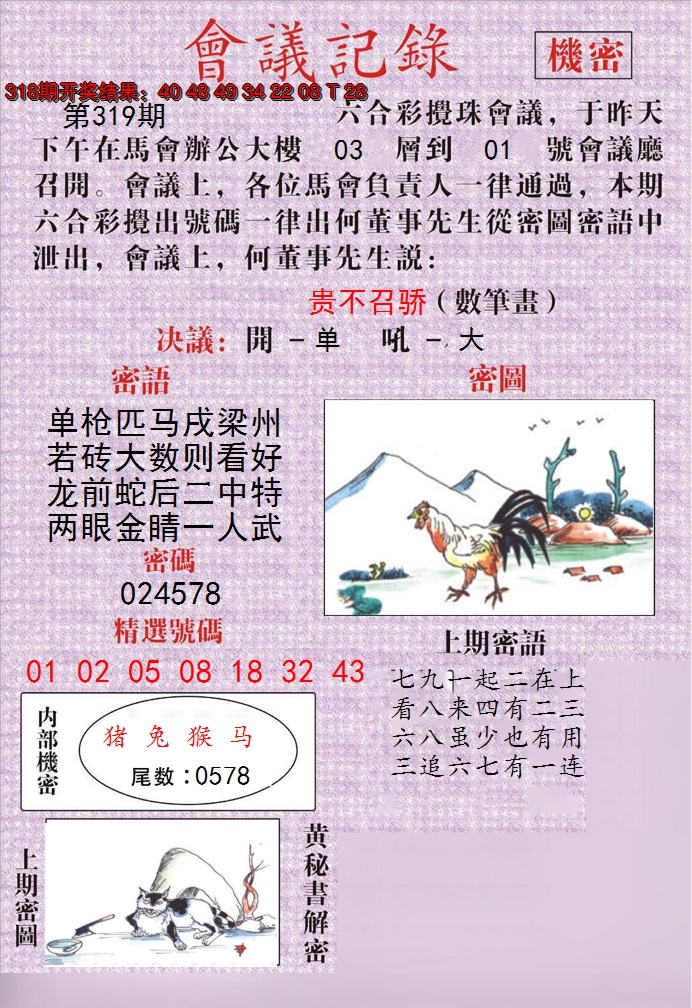 2024319期澳门会议记录