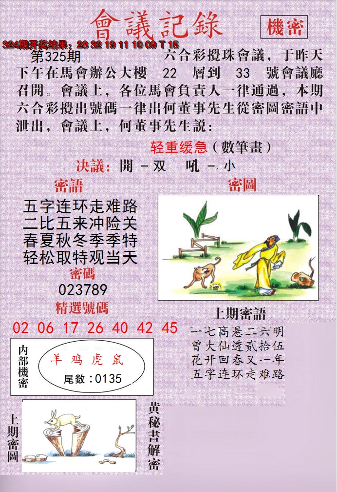 2024325期澳门会议记录