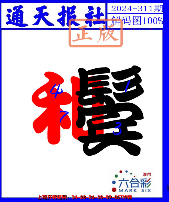 2024311期解码图