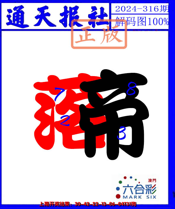 2024316期解码图