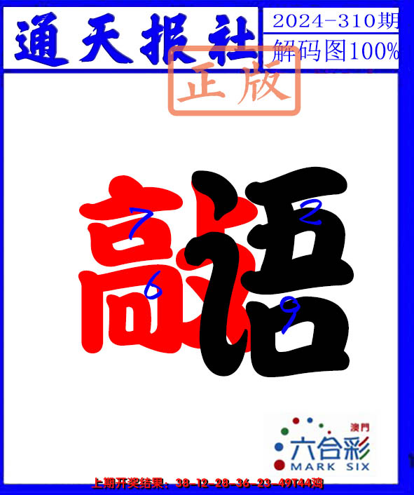 2024310期解码图