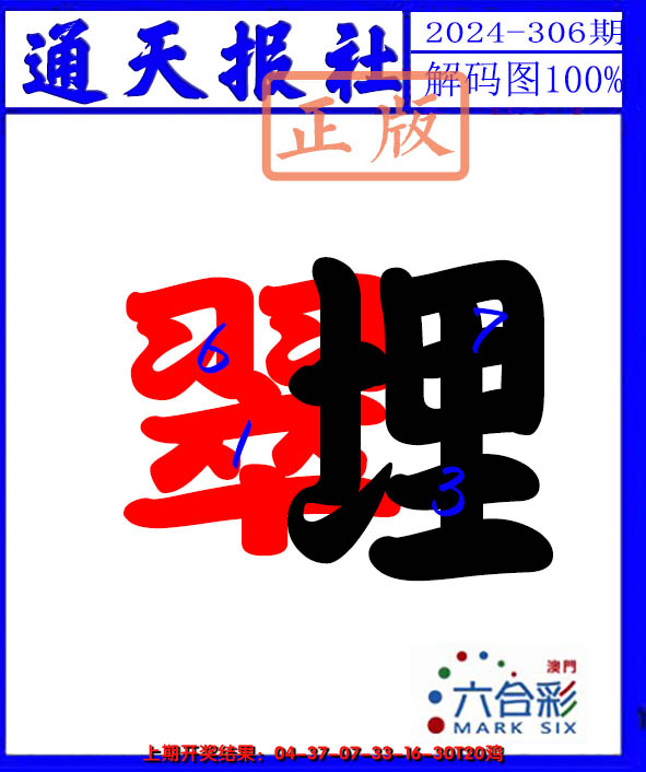 2024306期解码图