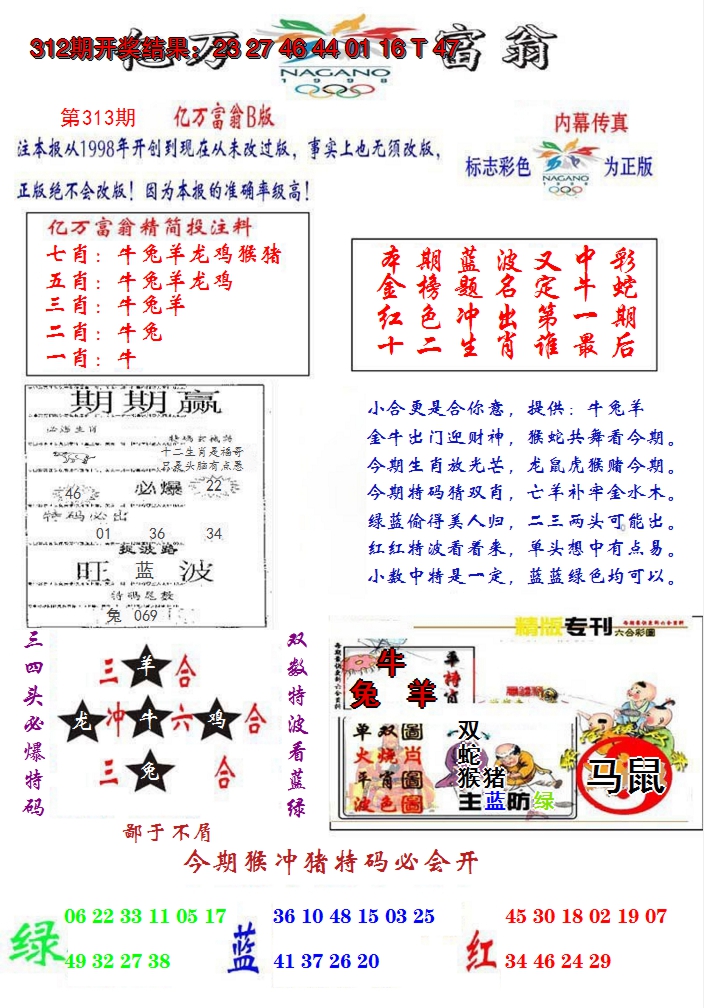 2024313期亿万富翁B