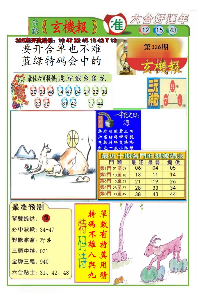2024326期九龍玄机报(推荐)