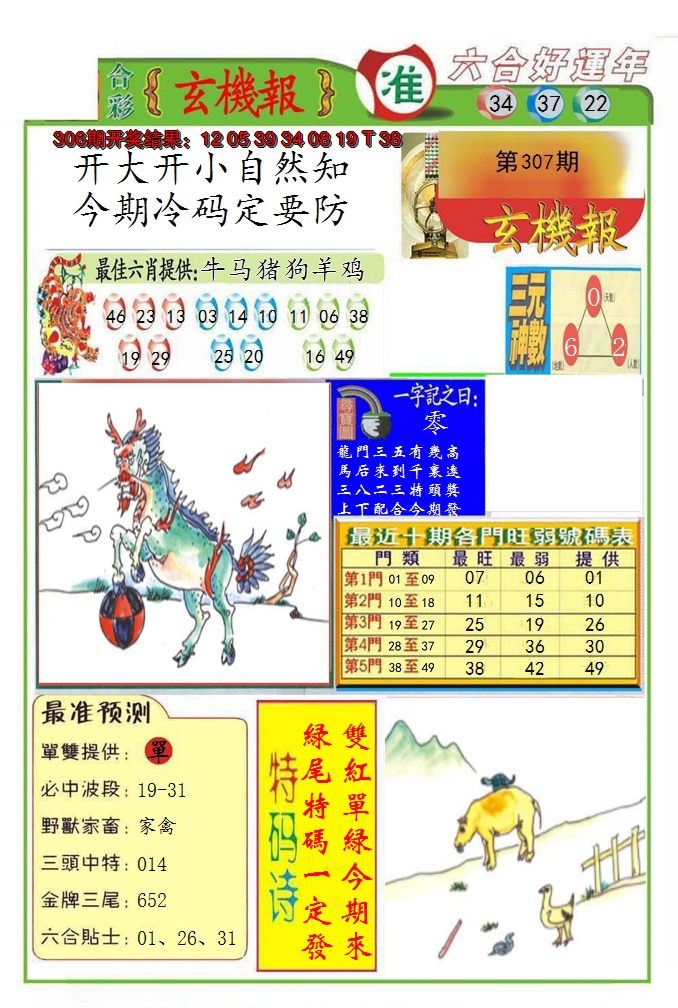 2024307期九龍玄机报(推荐)