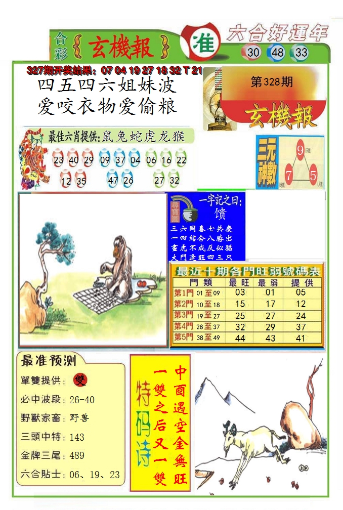 2024328期九龍玄机报(推荐)