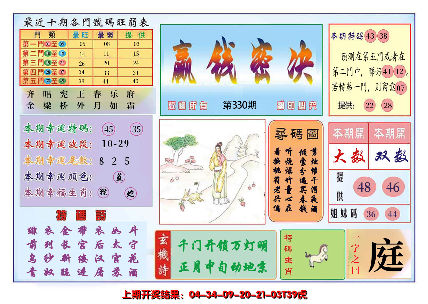 2024330期九龍赢钱密决(推荐)