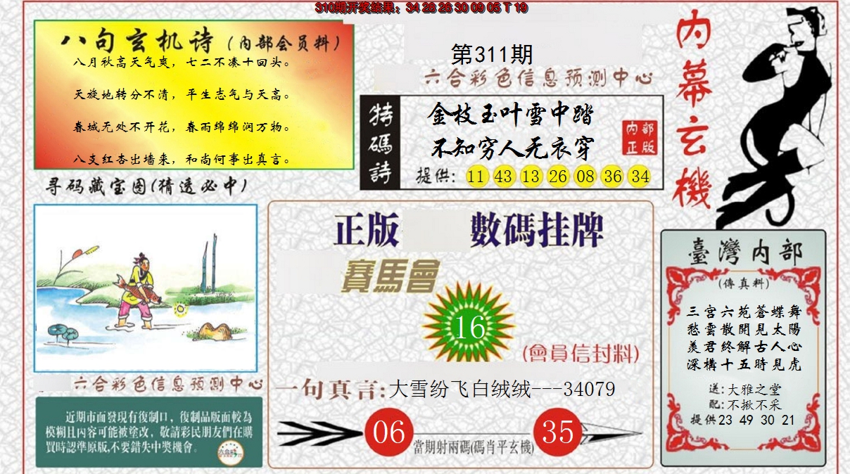 2024311期内幕玄机报