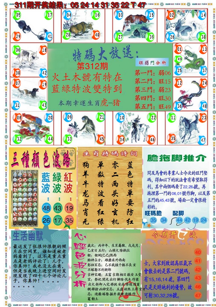 2024312期九龍心经B(推荐)