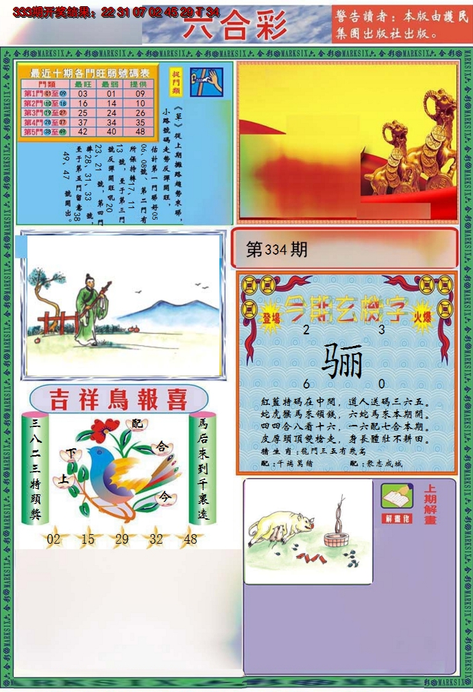 2024334期九龍2011A(推荐)