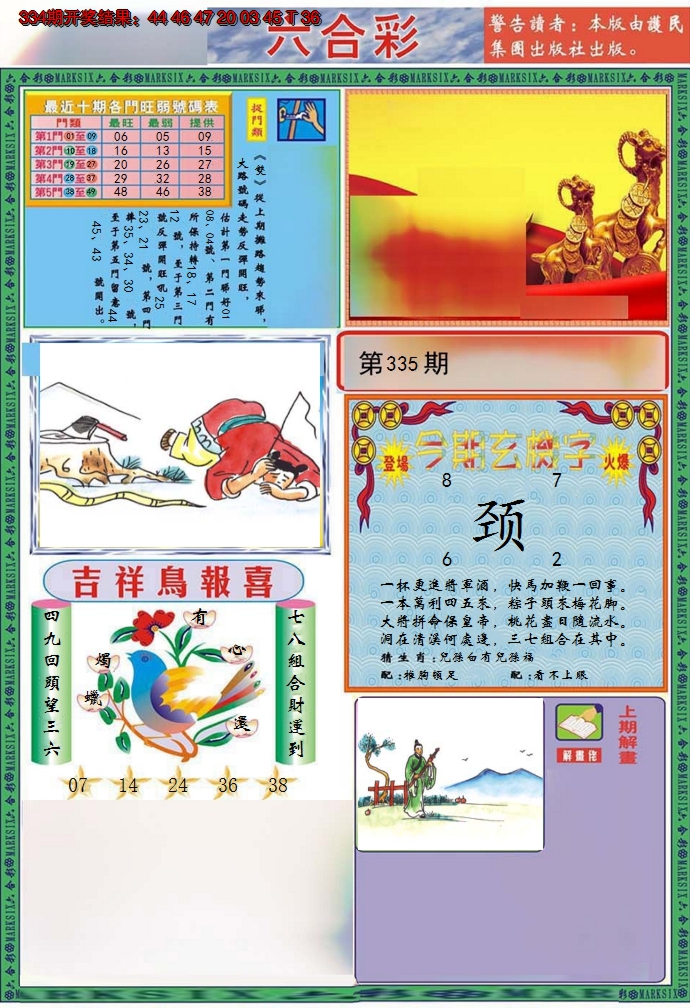 2024335期九龍2011A(推荐)